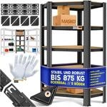 MASKO&reg; Eckregal Lagerregal Schwerlastregal, Kellerregal, 180x75x40cm , bis 875...