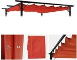 Ersatzbezug 320x250cm f&uuml;r Dach Pergola Pavillon MCW-C42 3x3m ~ terracotta