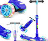 KIDIZ® Roller Kinder Scooter X-Pro2 Dreiradscooter mit PU LED Leuchtenden...