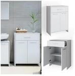 VICCO Badschrank KIKO 80 x 60 cm Wei&szlig; - Midischrank Bad Schrank Regal Badregal