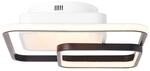 BRILLIANT Lampe, Cava LED Deckenleuchte 40x40cm CCT wei&szlig;/schwarz, 1x LED integriert,
