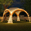 Swing&Harmonie LED Event Pavillon 3,6 x 3,6m DomeShelter Garten Pavillion inkl.