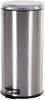 HOMCOM Treteimer mit Inneneimer silber, schwarz 29,2 x 62,5 cm (ØxH)