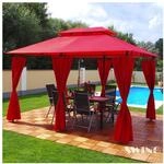 Swing&Harmonie Luxus LED - Pavillon 3x4m Minzo - inkl. Seitenw&auml;nde mit LED