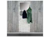 Garderobe Wandgarderobe mit Spiegel Wandhaken 180x65x7cm, Shabby-Look, Vintage ~