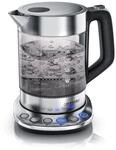 Arendo Wasserkocher 1,5 l, 2200 W, Edelstahl Glas, mit Basisstation &