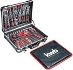 kwb Werkzeugkoffer, 80-teilige Werkzeug-Set, aus robustem Aluminium, abschlie&szlig;bar,