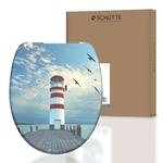 Sch&uuml;tte WC-Sitz LIGHTHOUSE, Duroplast Toilettendeckel mit Absenkautomatik Motiv