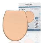 Sch&uuml;tte Duroplast WC Sitz BEIGE mit Absenkautomatik und Schnellverschluss