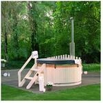 HOME DELUXE Hot Tub mit Ofen SKANDI M - &Oslash;180cm