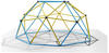 Klettergerüst 244x244x120cm DomeClimber Kinder Kletterkuppel Geodome 8FT - blau/gelb