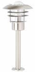 BRILLIANT Lampe Terrence Au&szlig;ensockelleuchte 50cm edelstahl 1x A60, E27, 60W,