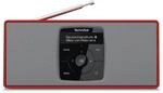 TechniSat DIGITRADIO 2 S Portables DAB+/UKW-Stereoradio, 2 W rot/silber