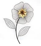 m&ouml;bel direkt online Wanddekoration "Blume" schwarz
