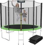 KINETIC SPORTS Trampolin Outdoor 'Salto Plus' &Oslash; 183/244/305/366/400/430/490 cm -