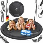 KESSER&reg; Nestschaukel Tellerschaukel H&auml;ngeschaukel Rundschaukel Schaukel verstellbar