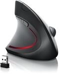 CSL ergonomische Maus, Funk, optische Funk Linksh&auml;nder Vertikal Mouse, gegen