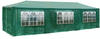 Tectake Pavillon Elasa 9x3m mit 8 Seitenteilen - grün