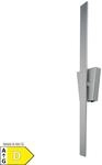 N&auml;ve LED Wandleuchte "TREVOR" H: 62cm nickel matt