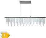 N&auml;ve LED Pendelleuchte "DIAMONDS" L: 120cm chrom