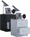 VCM Nachtschrank Beistelltisch Nachttisch Ma&szlig;e ca. 40 x B. 35 x T. 35 cm -