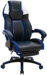 CLP B&uuml;rostuhl Clovis Kunstleder - Farbe: schwarz/blau