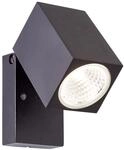 BRILLIANT Burk LED Au&szlig;enwandstrahler schwarz 1x LED integriert, 6W LED integriert,