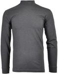 Langarm Basic Stehkragen Regular Fit Herren Longsleeve