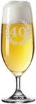 LUXENTU Biertulpe Pilsglas mit Gravur 40. Jubil&auml;um 360 ml