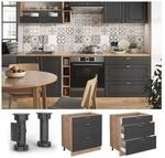 Vicco Schubladenunterschrank K&uuml;chenschrank K&uuml;chenm&ouml;bel Fame-Line Landhaus Eiche