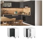 Vicco Eckunterschrank K&uuml;chenschrank K&uuml;chenzeile Landhaus R-Line 87 cm