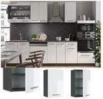 VICCO H&auml;ngeschrank 45 cm Wei&szlig; Hochglanz K&uuml;chenschrank H&auml;ngeschrank K&uuml;chenzeile