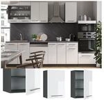 VICCO H&auml;ngeschrank 50 cm Wei&szlig; Hochglanz K&uuml;chenschrank H&auml;ngeschrank K&uuml;chenzeile