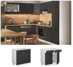 Vicco Schubunterschrank K&uuml;chenschrank K&uuml;chenzeile Landhaus R-Line 80 cm