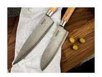 Böker Manufaktur 130441DAM Damast Olive Chefmesser Groß 21,2 cm