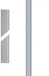 Abus Stangenset Nr. 1 f&uuml;r FOS 550 - FOS 650 - FSA in silber - 1S - 75cm/75cm
