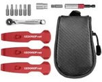 Gedore Red Werkzeugset - Fahrradset - Bike-Set f&uuml;r Unterwegs - 13-teilig