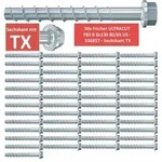 Fischer Betonschrauben Sechskant TX UltraCut FBS II 8x130 80/65 US - 50 St&uuml;ck