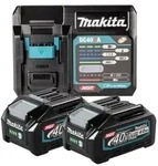 Makita Schnellladeger&auml;t - DC40RA - 40V - inklusive 2x 4Ah Akkus