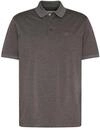 Poloshirt aus Baumwollmix mit Brusttasche und modernem Fit in grau