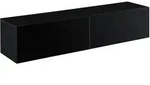 H&auml;ngeboard Evaton 140x33x30 cm Schwarz, hochglanz [en.casa]