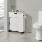 Badezimmerschrank Kempele Nischenschrank 67x52x17 cm Wei&szlig; [en.casa]