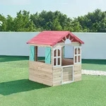 Kinderspielhaus Lul&auml; Spielh&uuml;tte 130x115x101 cm Holz [casa.pro]