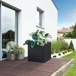 Pflanzk&uuml;bel Vaargel 60x60x60 cm verzinkter Stahl Schwarz [casa.pro]