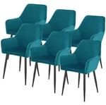 Esszimmerstuhl Hollola 6er Set T&uuml;rkis [en.casa]