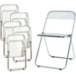 Klappstuhl Pornainen 6er Set Transparent [en.casa]