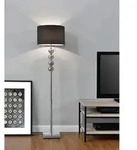 Stehleuchte Spheridern 1x E27 &Oslash; 37,5 x 155 cm Chrom/Schwarz lux.pro