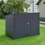 M&uuml;lltonnenbox Grebin f&uuml;r 2 Tonnen 173 x 101 cm Dunkelgrau [en.casa]