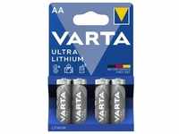 Varta Ultra Lithium L91 Mignon AA Batterie (4er Blister)
