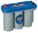 Optima Blue Top BT DC - 5.5, 12V 75Ah, AGM Zyklenfest, Spiralcell Technologie